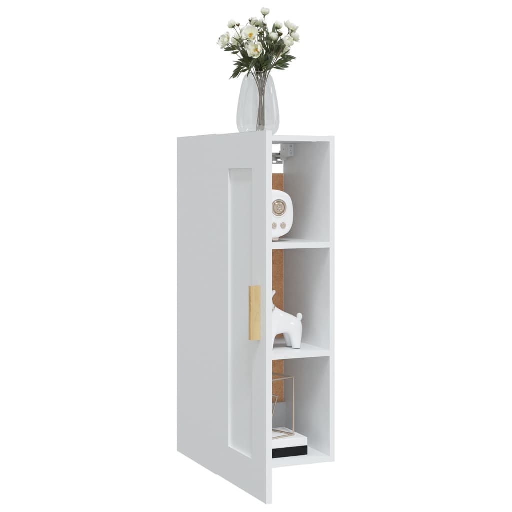 Armoire murale Blanc 35x34x90 cm Bois d'ingénierie
