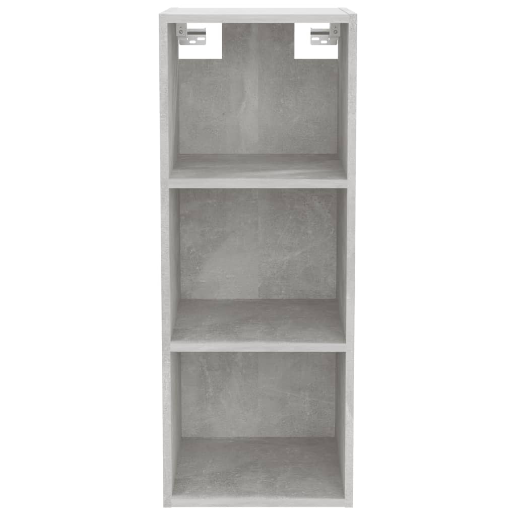 Armoire murale Gris béton 34,5x32,5x90 cm Bois d'ingénierie