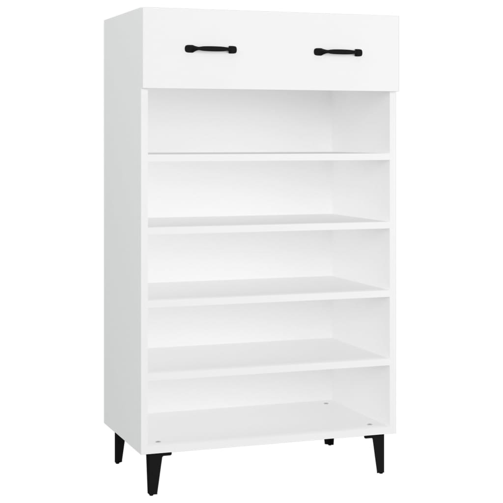 Armoire à chaussures Blanc 60x35x105 cm Bois d'ingénierie