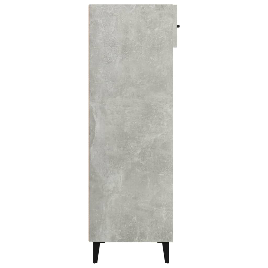 Armoire à chaussures Gris béton 60x35x105 cm Bois d'ingénierie