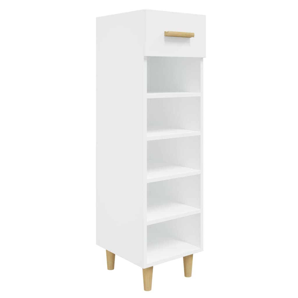 Armoire à chaussures Blanc 30x35x105 cm Bois d'ingénierie