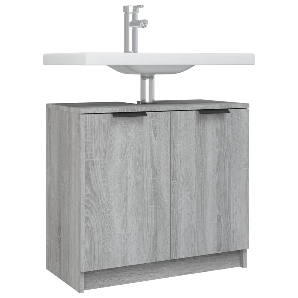 Armoire de bain Sonoma gris 64,5x33,5x59 cm Bois d'ingénierie