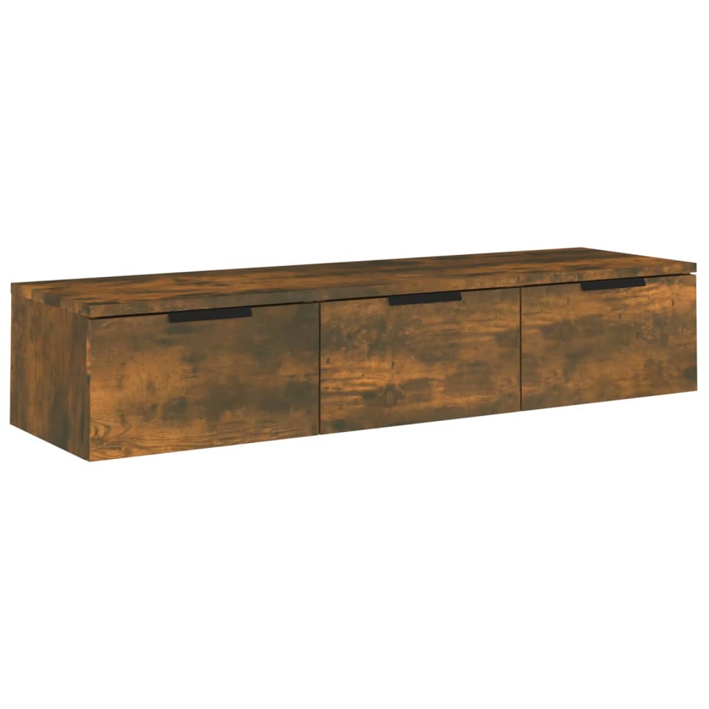 Armoire murale Chêne fumé 102x30x20 cm Bois d'ingénierie