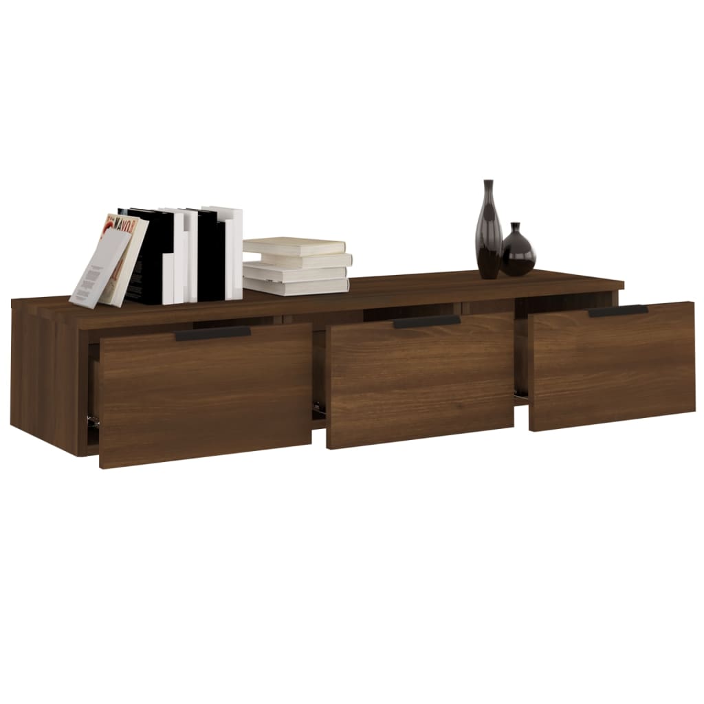 Armoire murale Chêne marron 102x30x20 cm Bois d'ingénierie