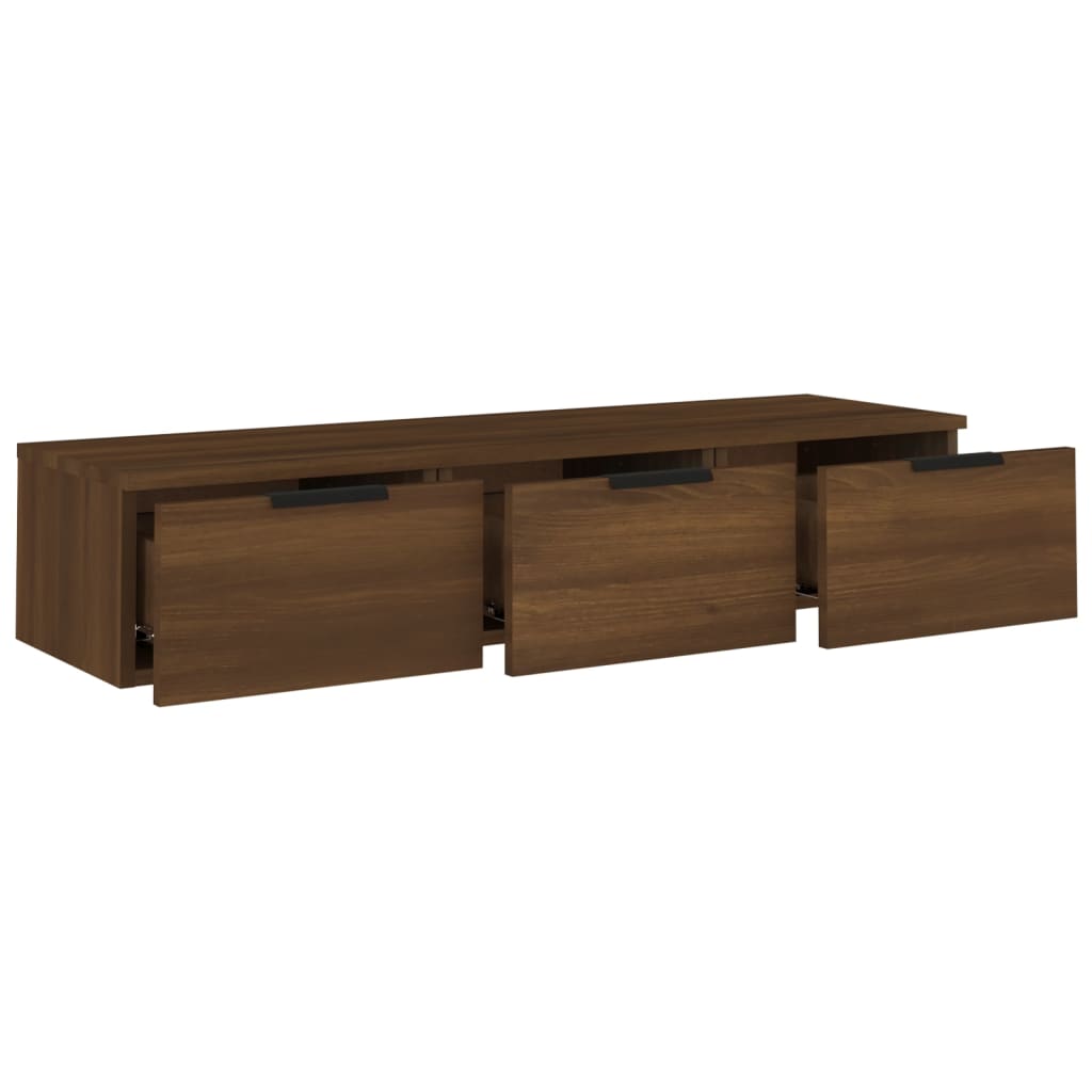 Armoire murale Chêne marron 102x30x20 cm Bois d'ingénierie