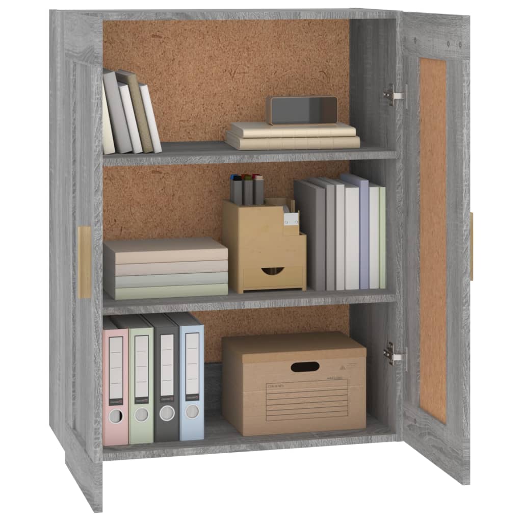 Armoire murale Sonoma gris 69,5x32,5x90 cm Bois d'ingénierie