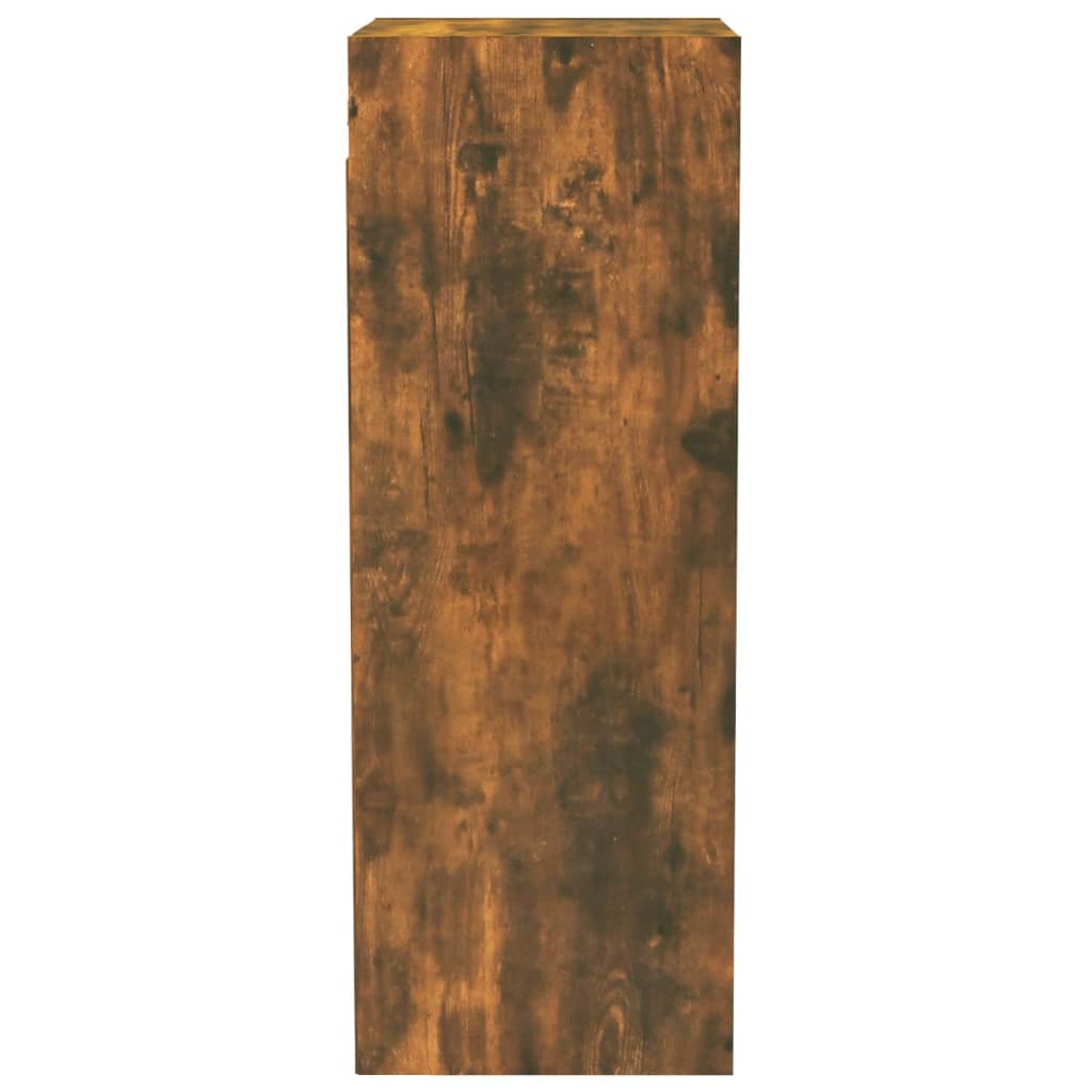 Armoire murale Chêne fumé 34,5x32,5x90 cm Bois d'ingénierie