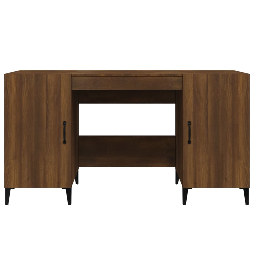 Bureau Chêne marron 140x50x75 cm Bois d'ingénierie