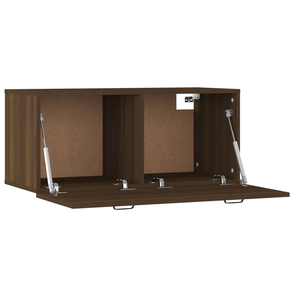 Armoire murale Chêne marron 80x35x36,5 cm Bois d'ingénierie