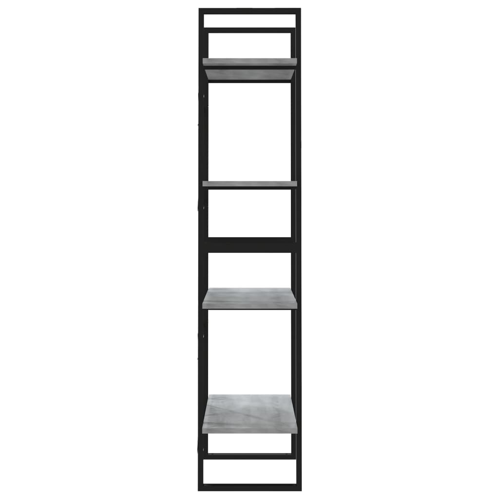 Bibliothèque 4 niveaux Sonoma gris 60x30x140 cm Bois