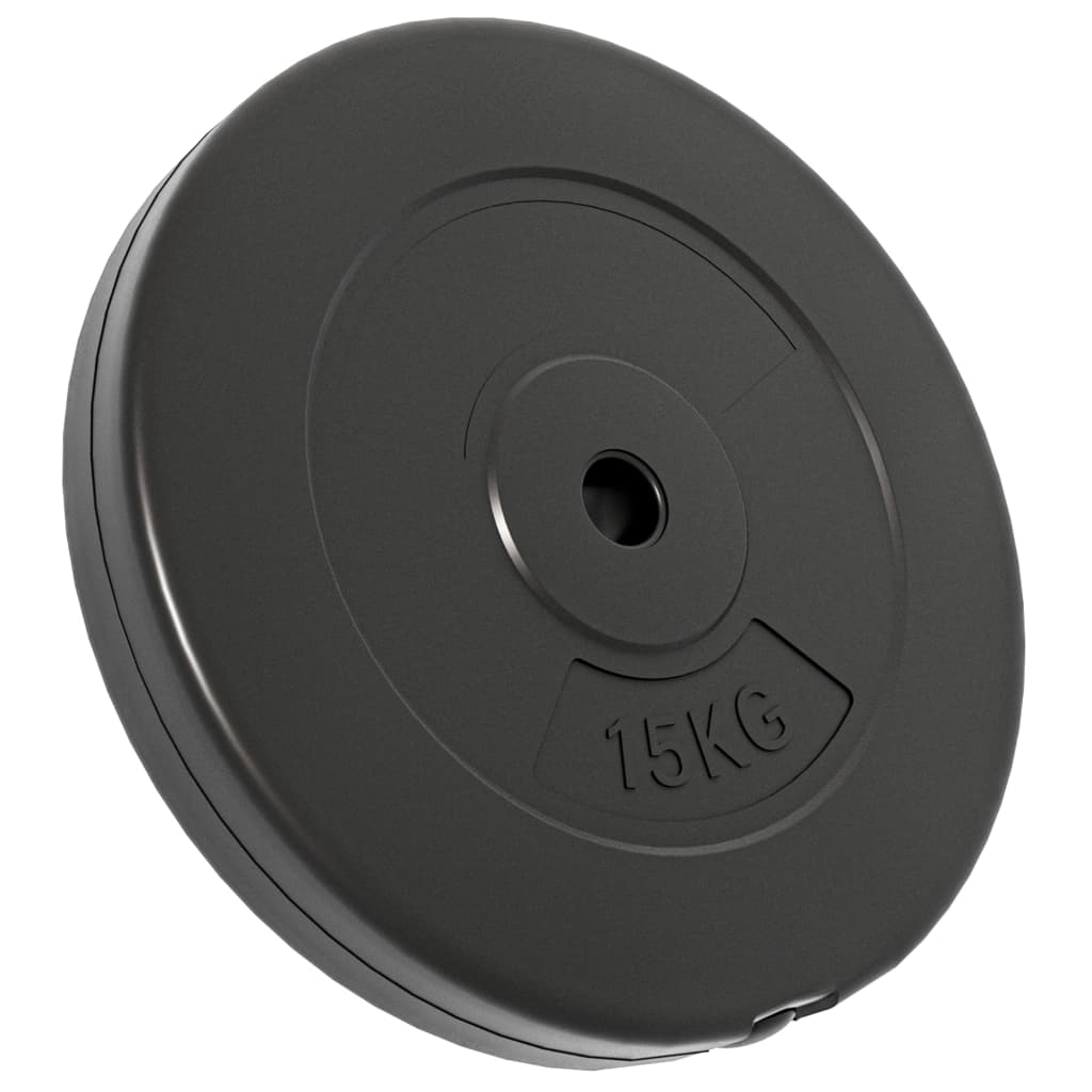 Plaques de poids 2 pcs 30 kg Béton