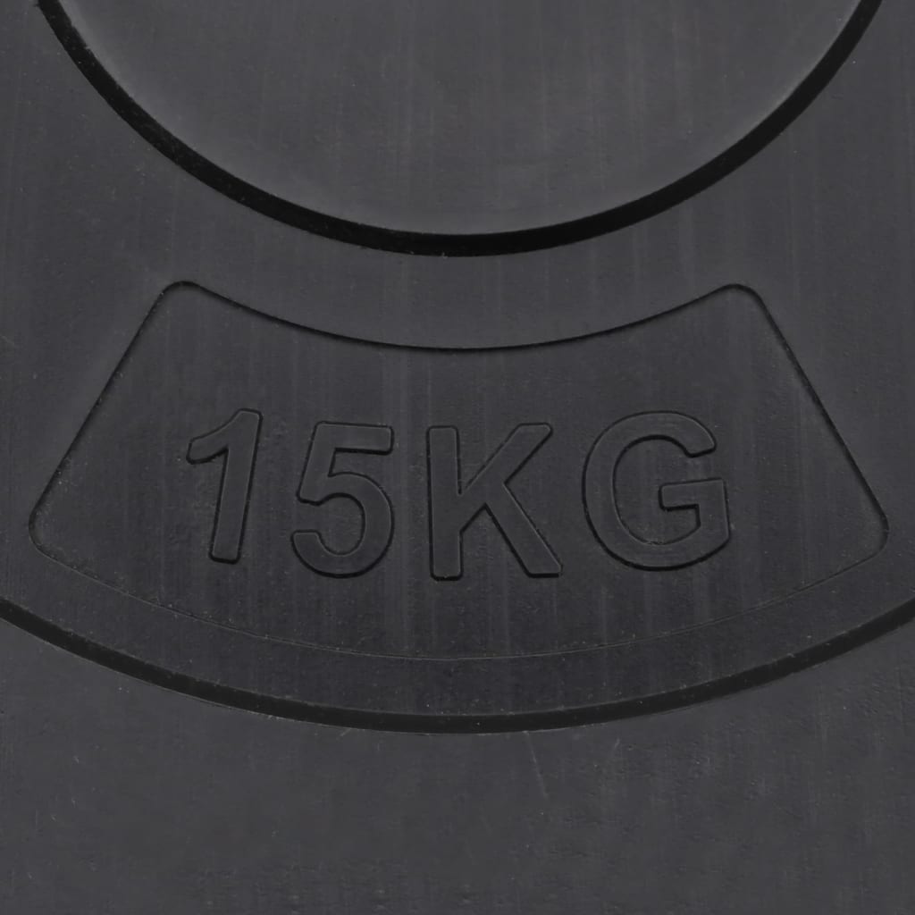 Plaques de poids 2 pcs 30 kg Béton