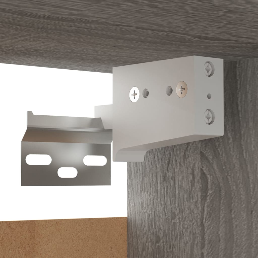 Ensemble de meubles TV muraux Sonoma gris Bois d'ingénierie