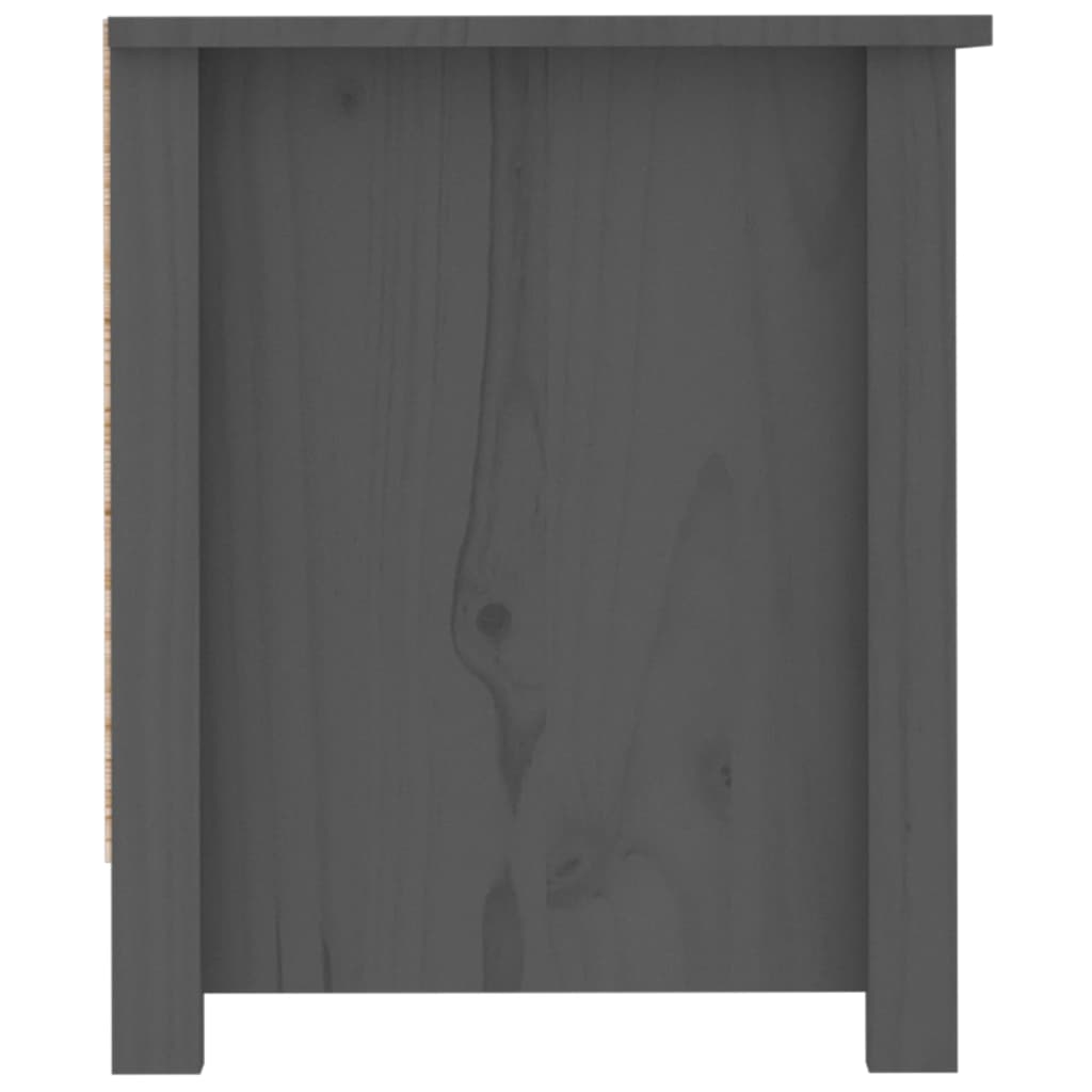 Armoire à chaussures Gris 110x38x45,5 cm Bois de pin massif