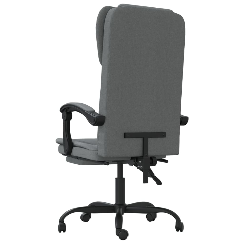 Fauteuil inclinable de bureau Gris foncé Tissu