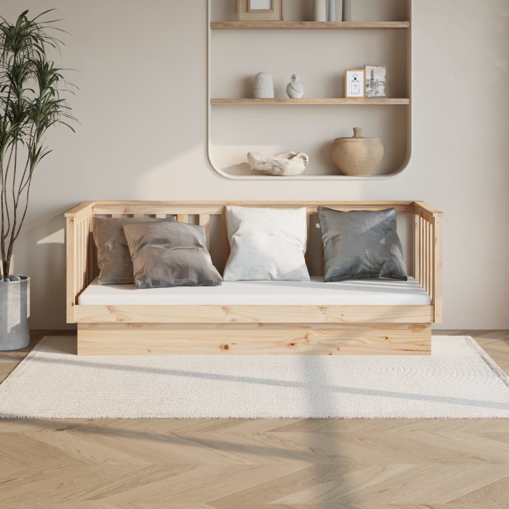 Lit de jour 90x190 cm Bois de pin massif