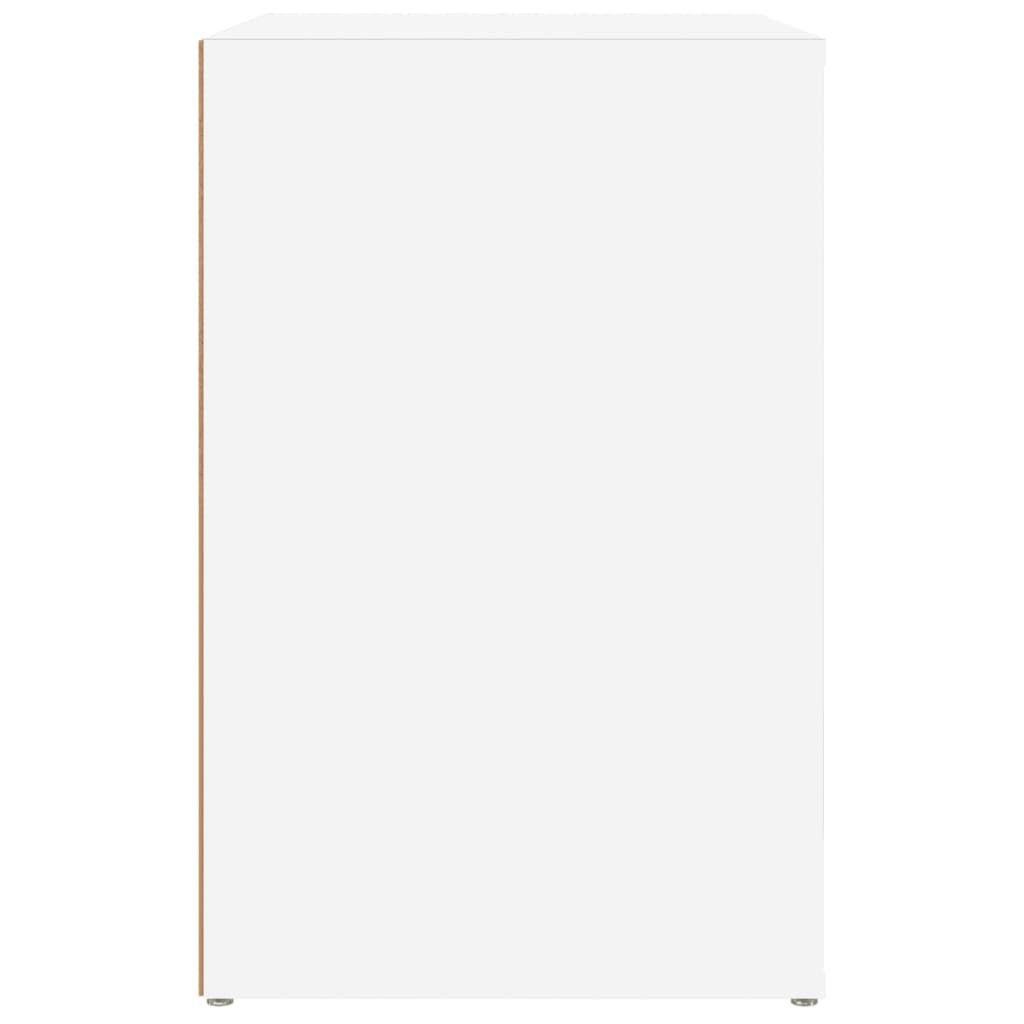 Armoire à chaussures Blanc 130x35x54 cm Bois d'ingénierie