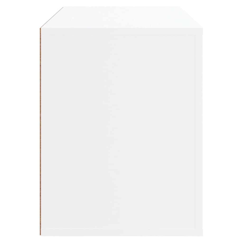 Armoire à chaussures Blanc 80x35x45 cm Bois d'ingénierie