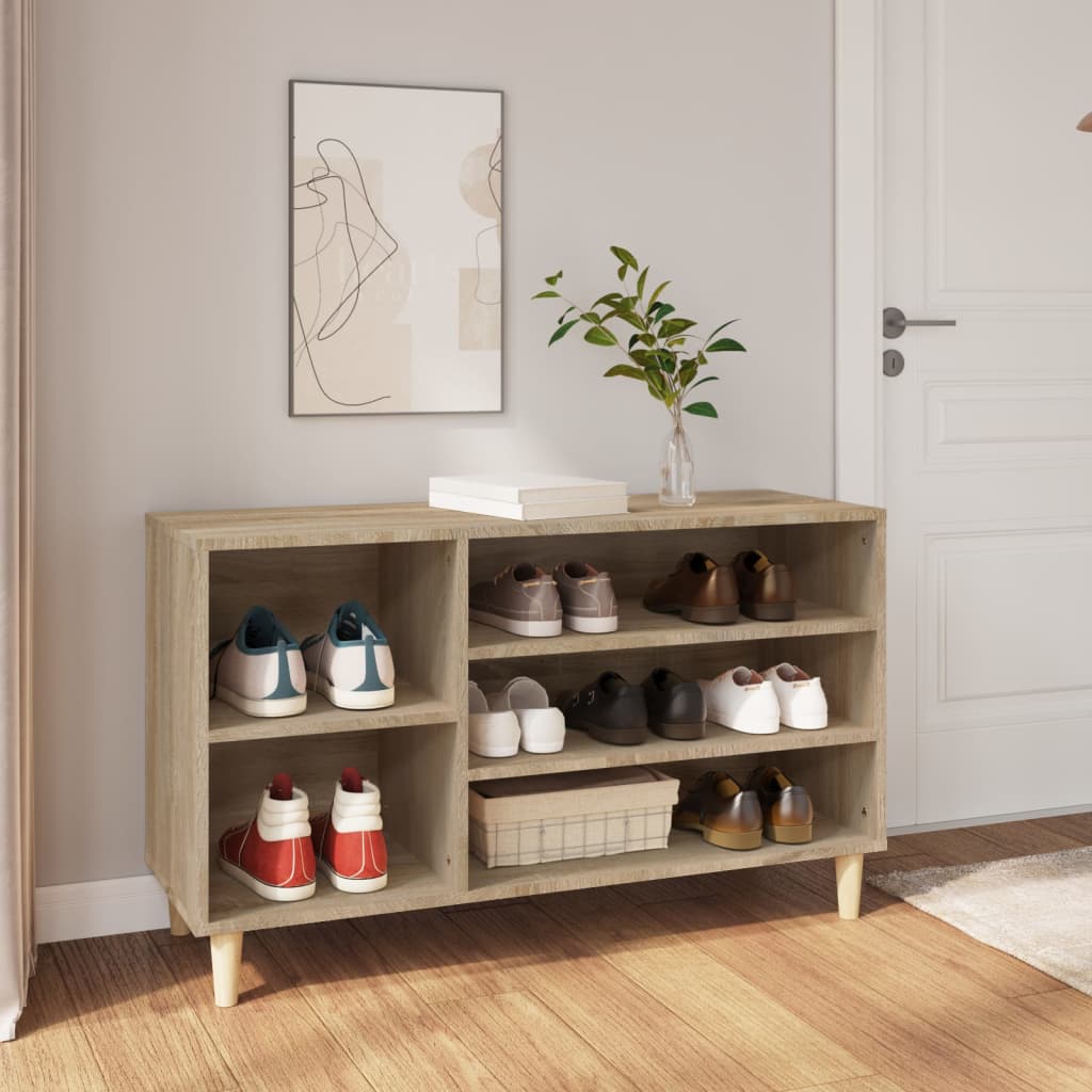 Armoire à chaussures Chêne sonoma 102x36x60cm Bois d'ingénierie