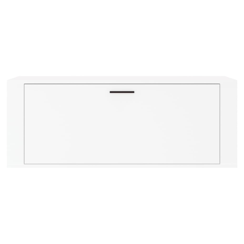 Armoire à chaussures murale Blanc 100x35x38cm Bois d'ingénierie