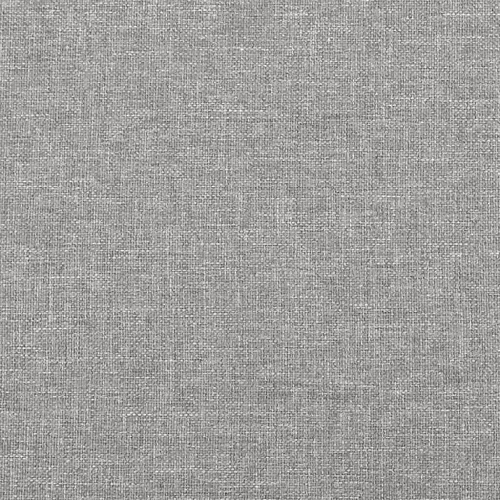 Sommier à ressorts de lit Gris clair 140x200 cm Tissu