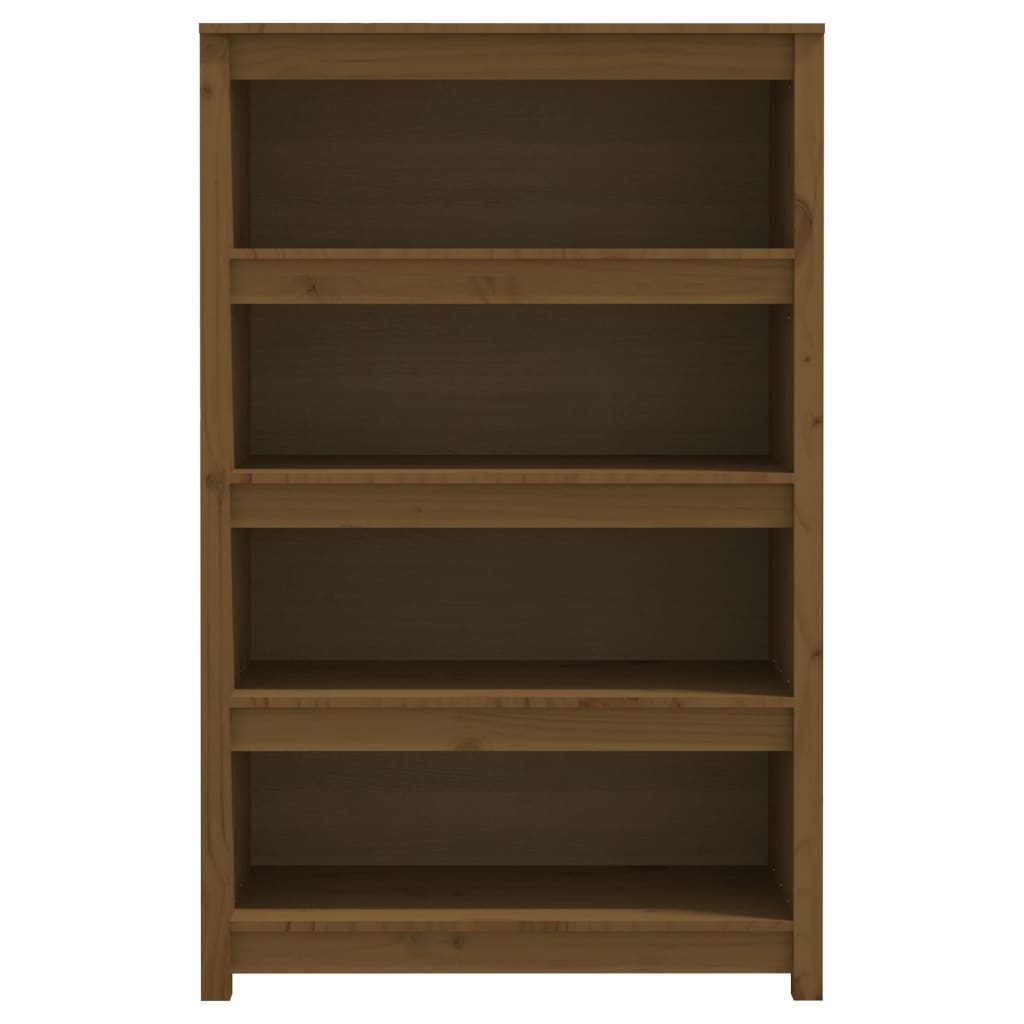 Bibliothèque Marron miel 80x35x126 cm Bois de pin massif