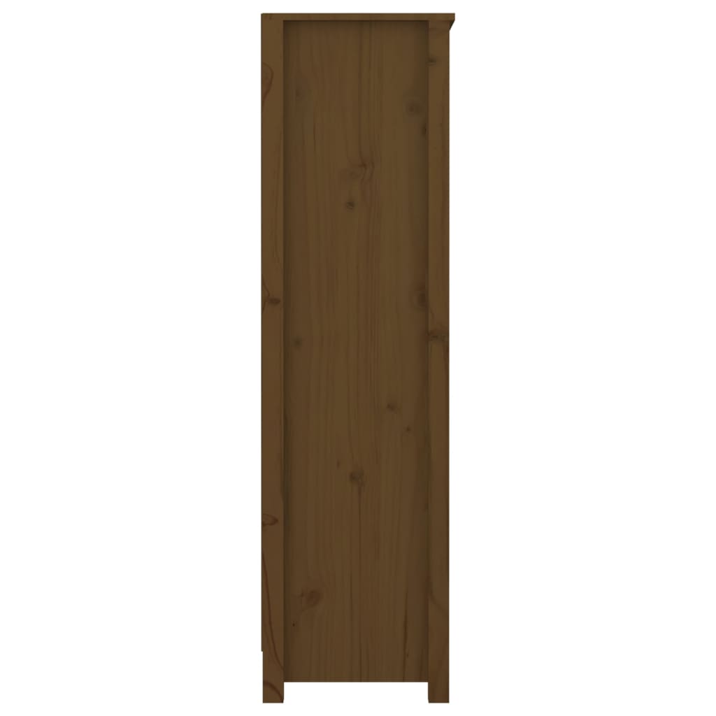 Bibliothèque Marron miel 80x35x126 cm Bois de pin massif