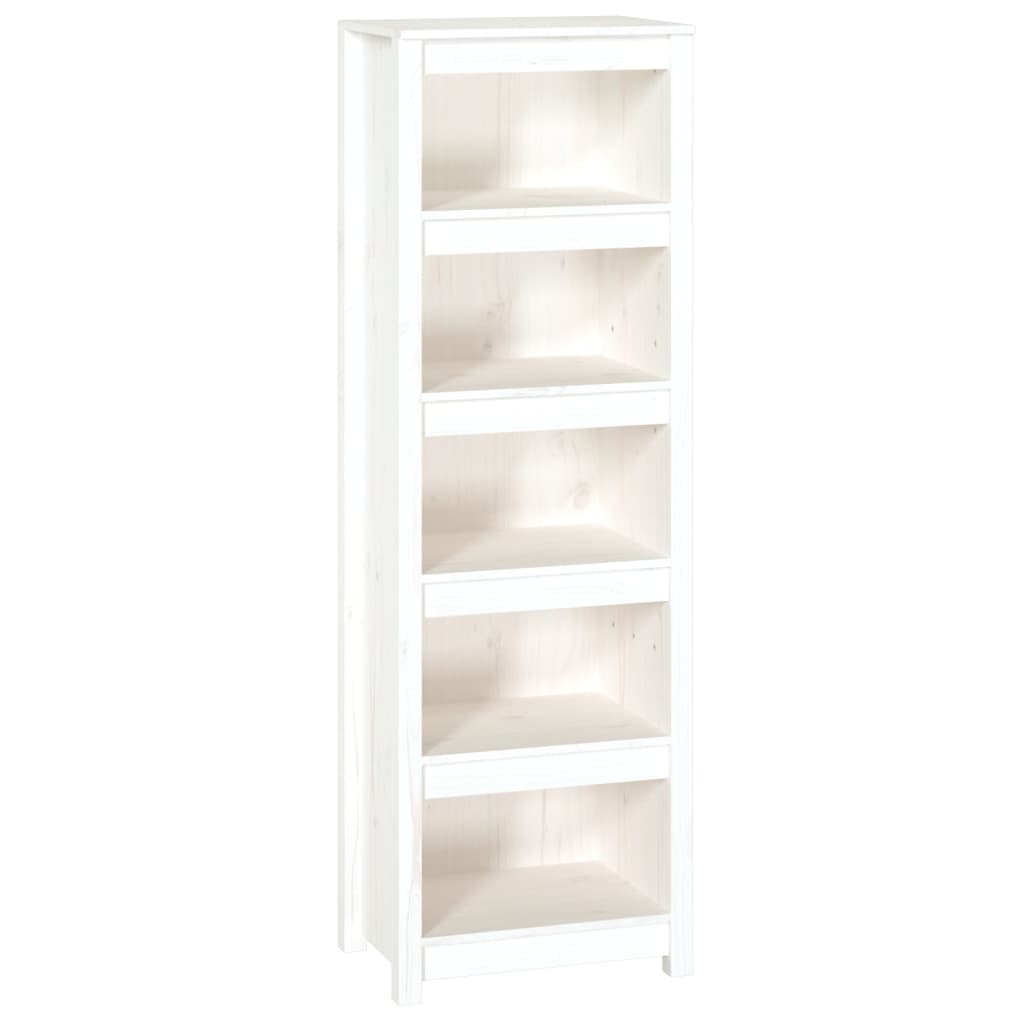 Bibliothèque Blanc 50x35x154 cm Bois de pin massif