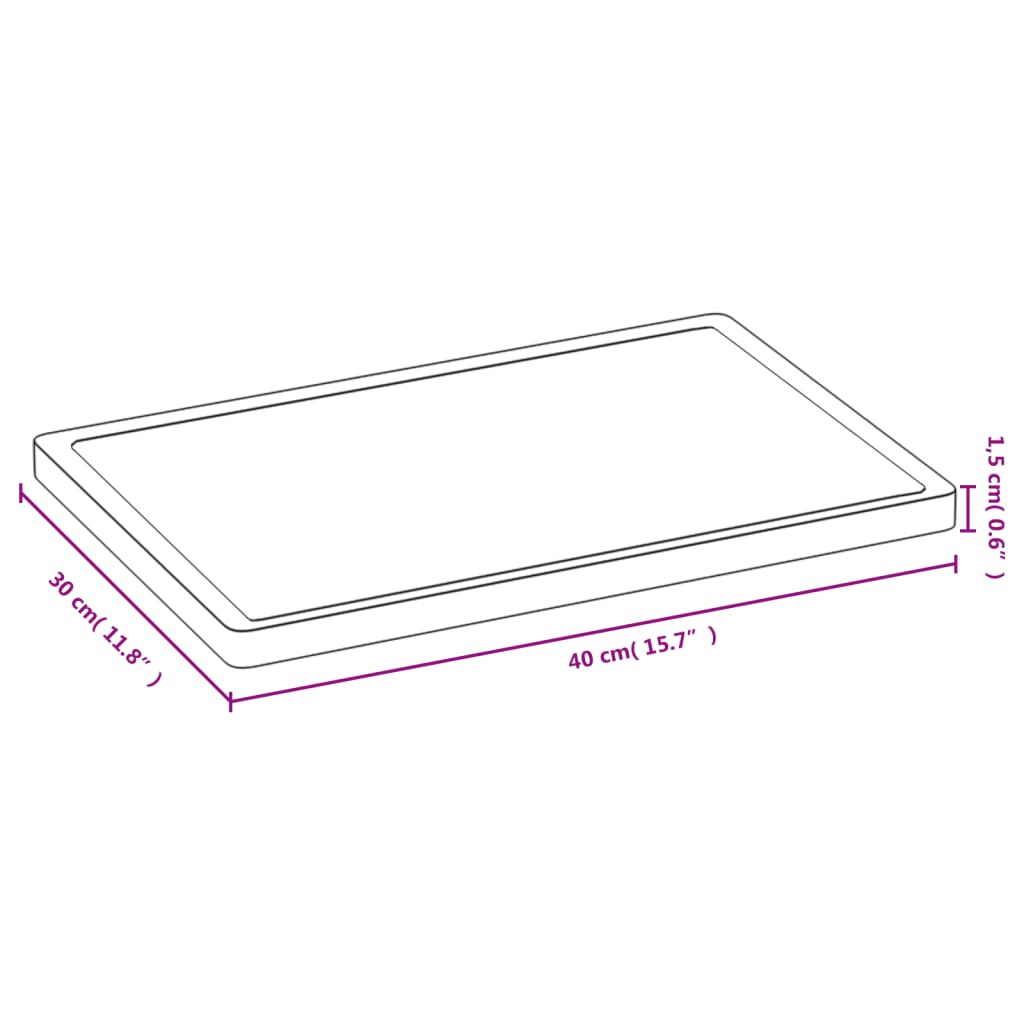 Planche à découper 40x30x1,5 cm bambou