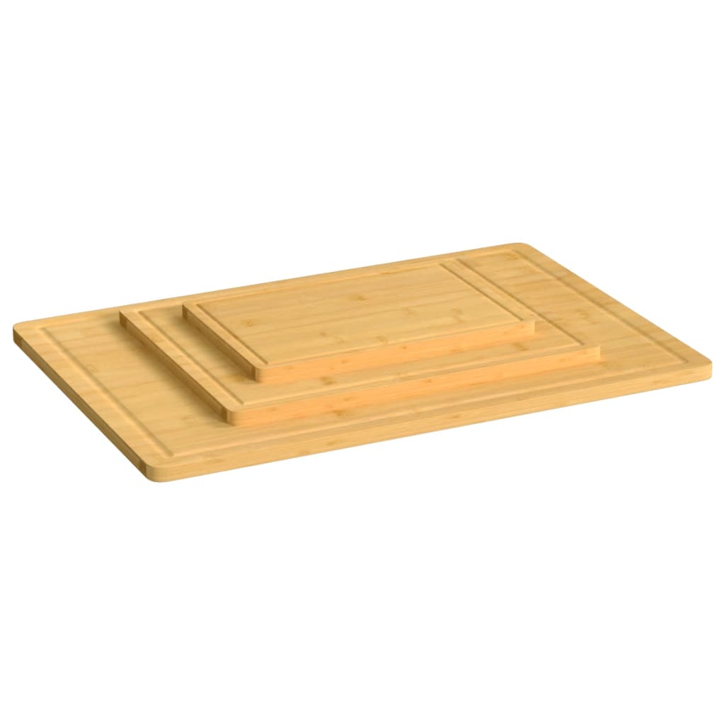 Ensemble de planche à découper 3 pcs bambou