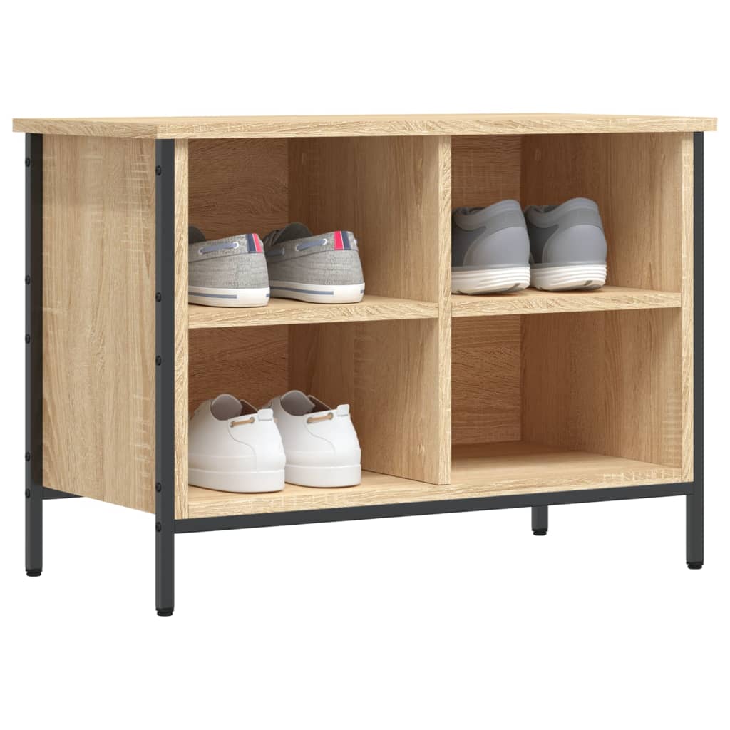 Armoire à chaussures chêne sonoma 69x35x50 cm bois d'ingénierie
