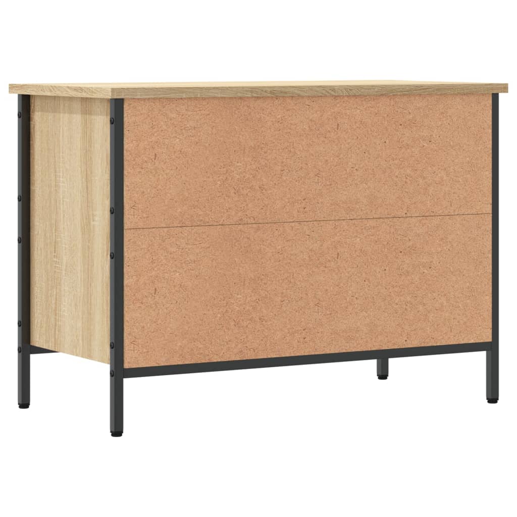 Armoire à chaussures chêne sonoma 69x35x50 cm bois d'ingénierie