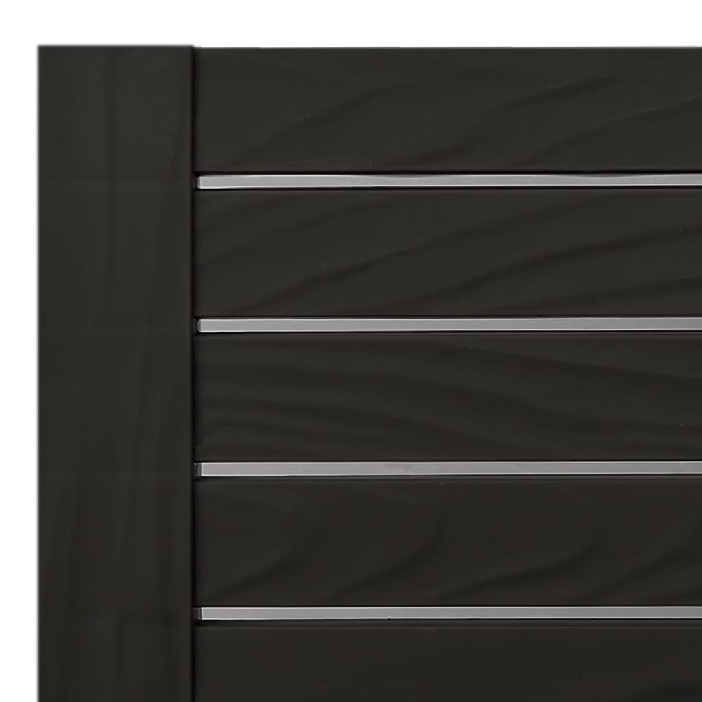 Chaise longue noir 155x58x83 cm polypropylène