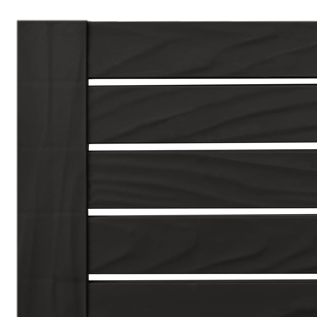 Chaise longue double noir 155x138x83 cm polypropylène