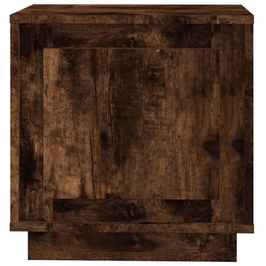 Tables de chevet 2 pcs chêne fumé 44x35x45 cm bois d'ingénierie
