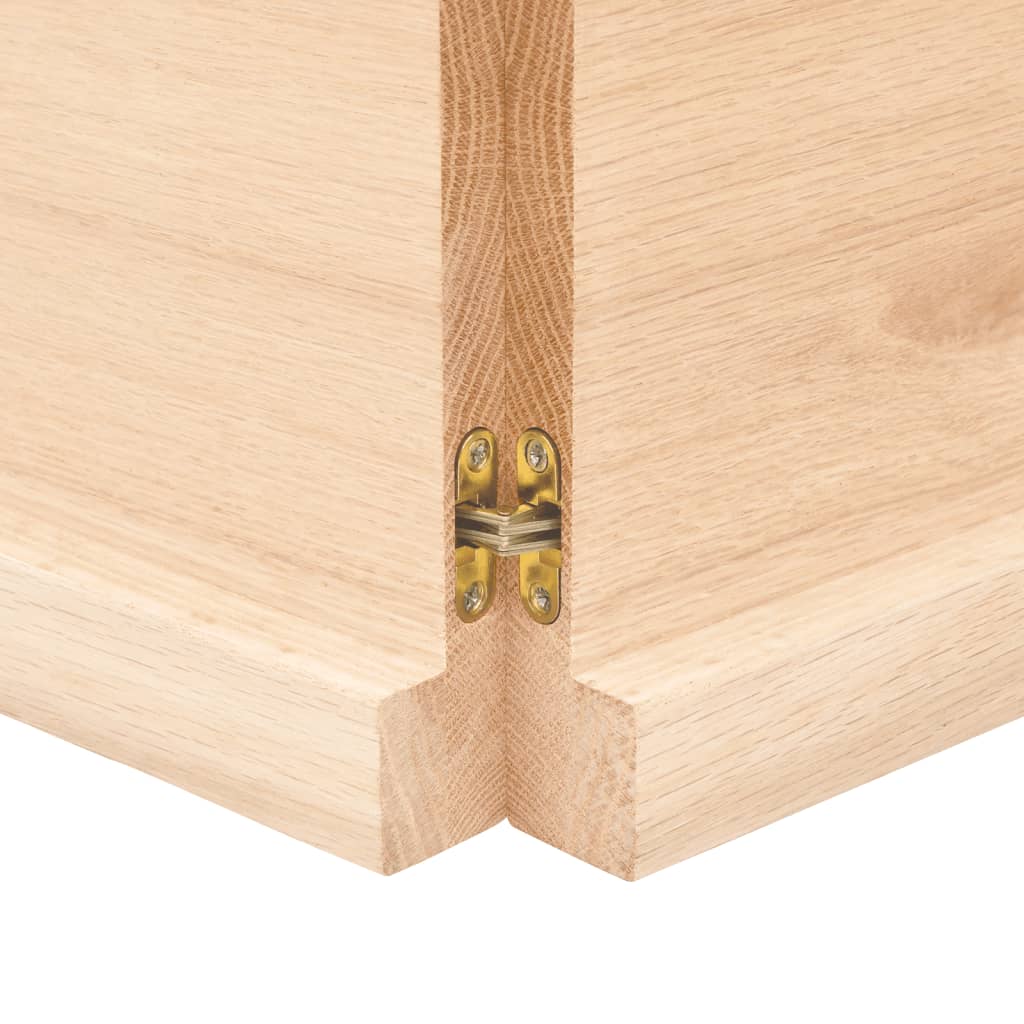Étagère murale 200x30x4 cm bois de chêne massif non traité