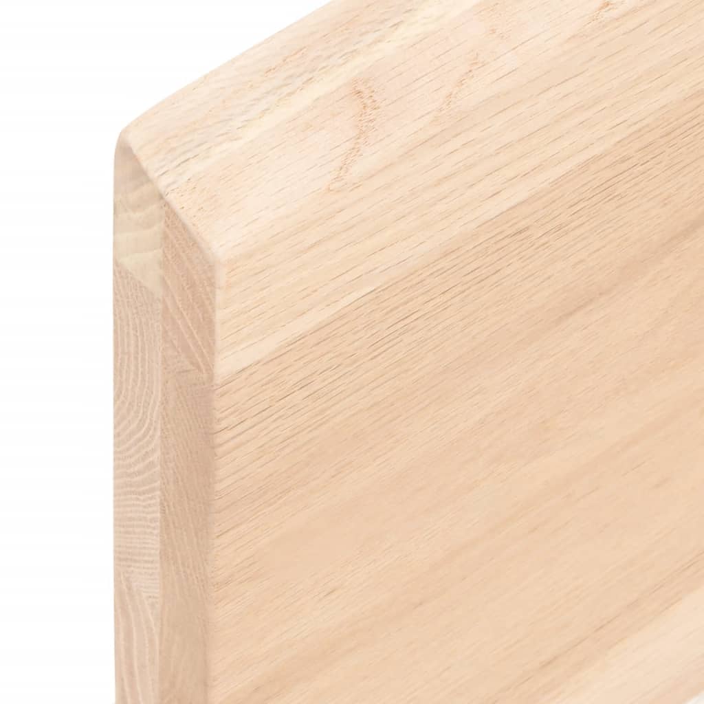 Étagère murale 200x30x4 cm bois de chêne massif non traité
