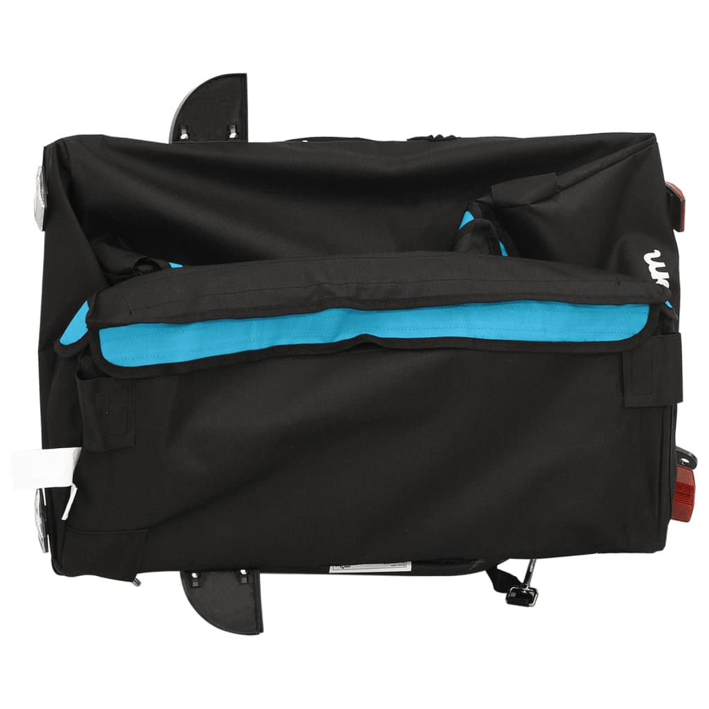 Remorque pour vélo noir et bleu 30 kg fer