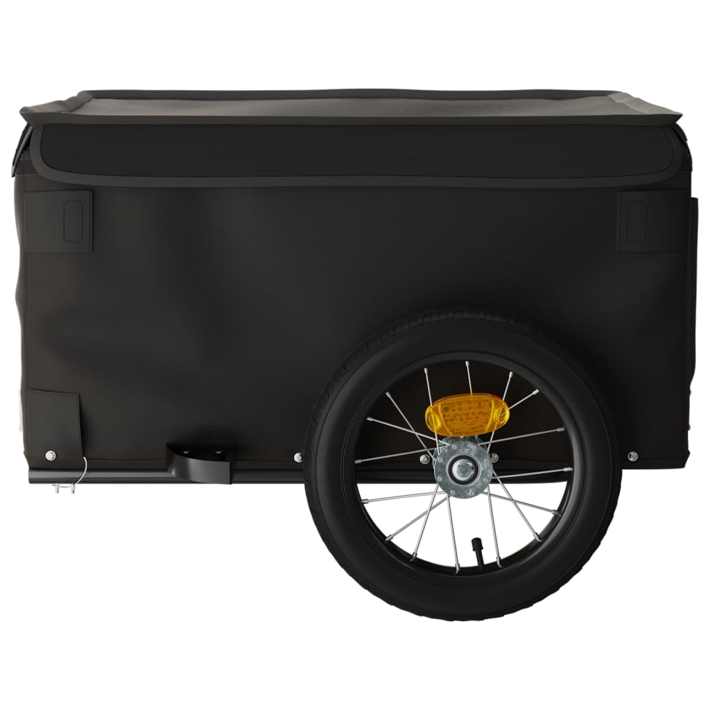Remorque pour vélo noir 30 kg fer