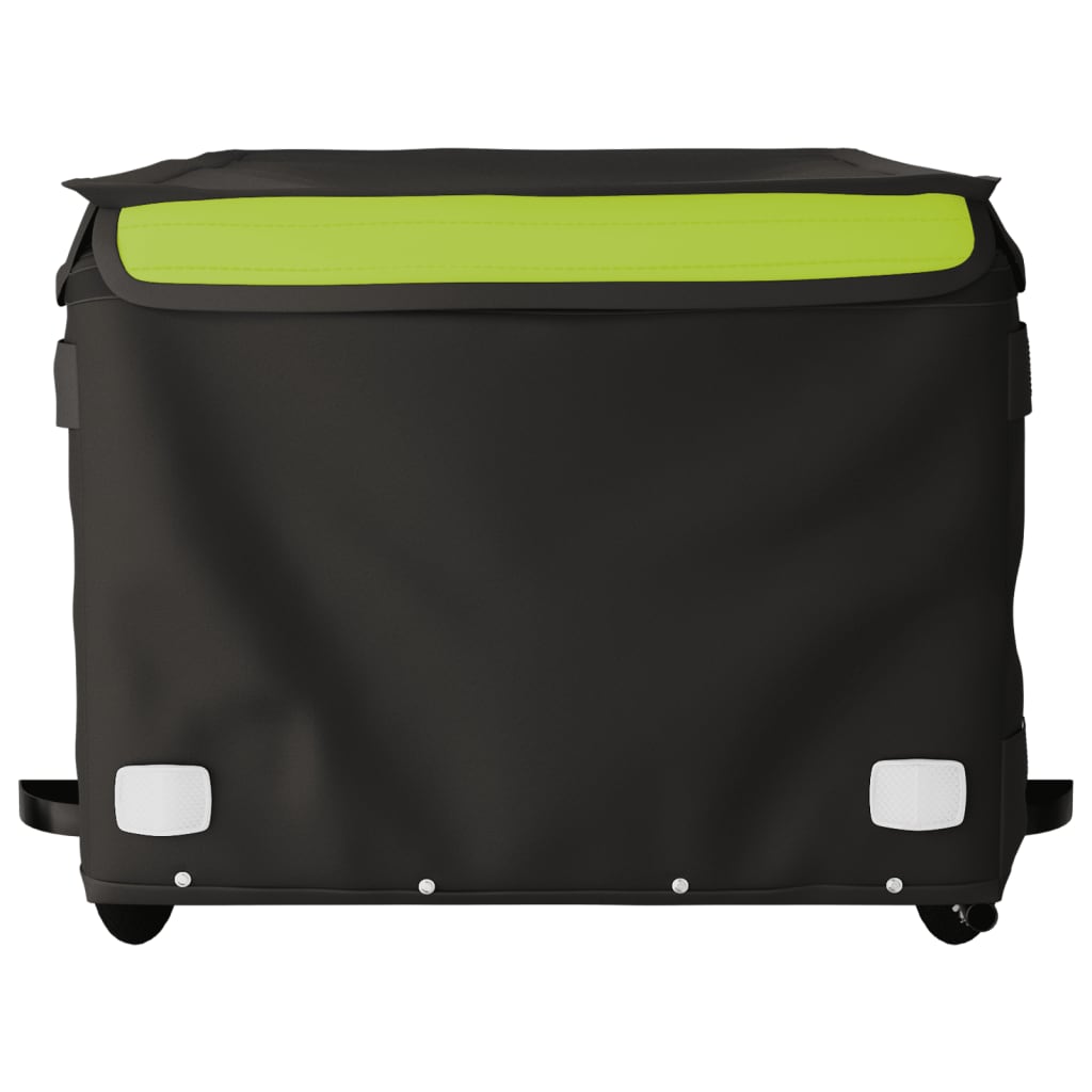 Remorque pour vélo noir et vert 45 kg fer