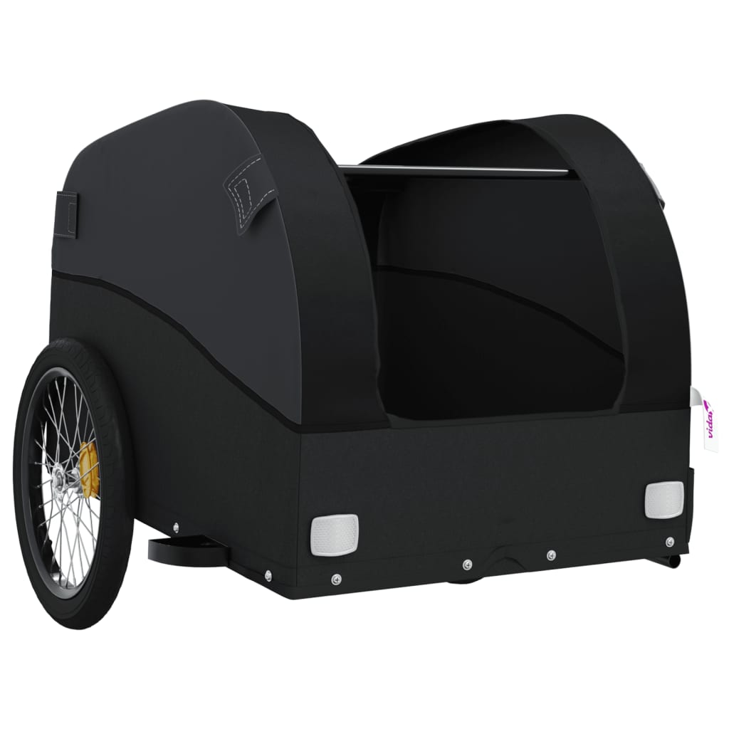 Remorque pour vélo noir 45 kg fer