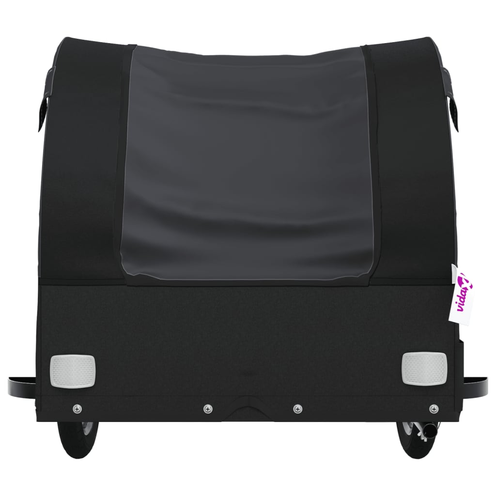 Remorque pour vélo noir 45 kg fer