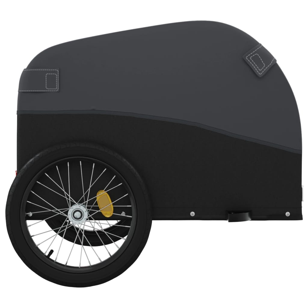 Remorque pour vélo noir 45 kg fer