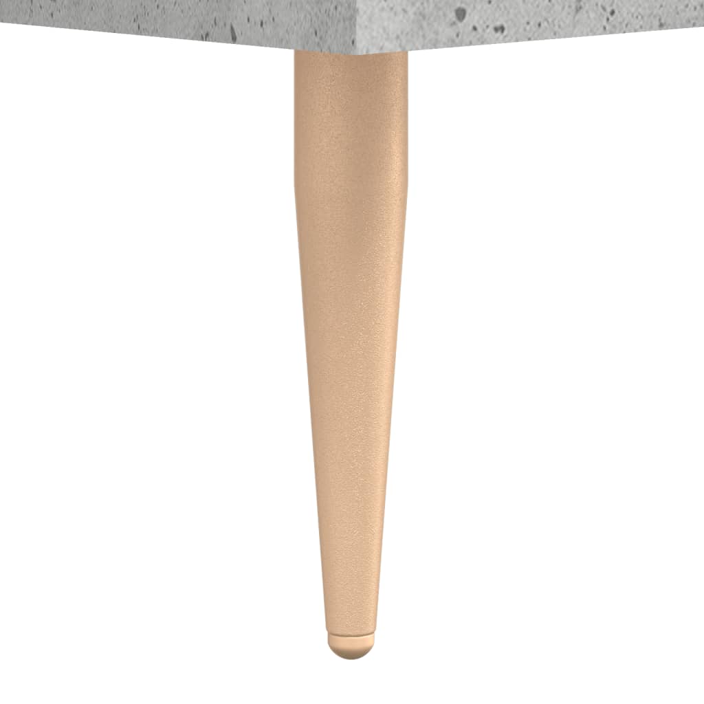Bibliothèque gris béton 69,5x32,5x90 cm bois d'ingénierie