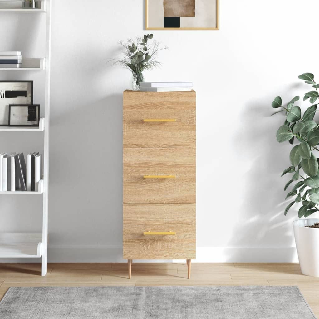 Buffet Chêne sonoma 34,5x34x90 cm Bois d'ingénierie