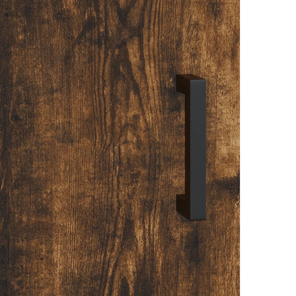 Buffet chêne fumé 69,5x34x90 cm bois d'ingénierie