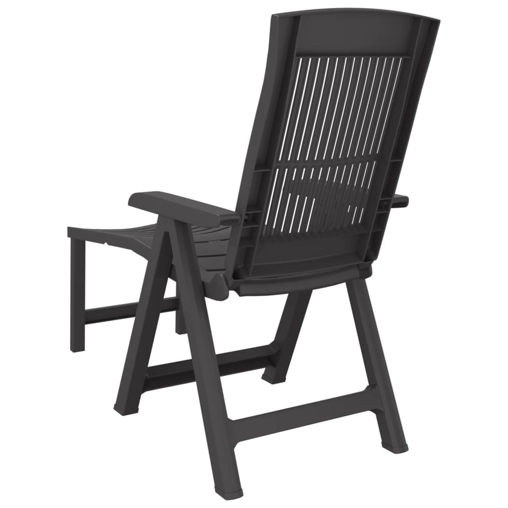 Chaise longue anthracite plastique