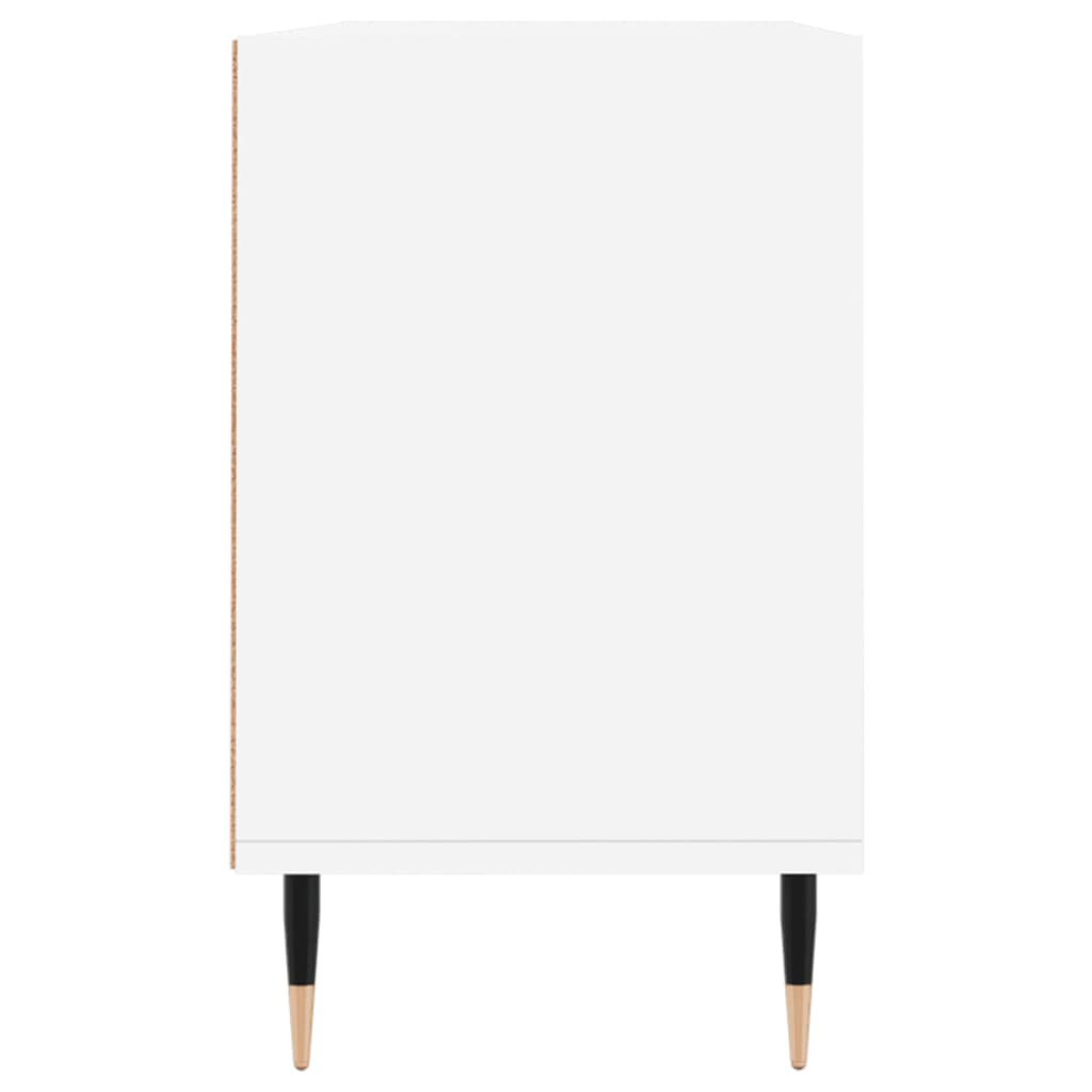 Meuble TV blanc 103,5x30x50 cm bois d'ingénierie