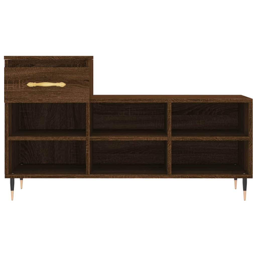 Armoire à chaussures Chêne marron 102x36x60cm Bois d'ingénierie