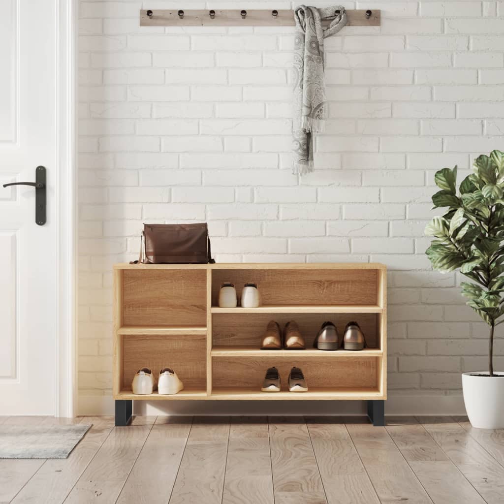 Armoire à chaussures Chêne sonoma 102x36x60cm Bois d'ingénierie